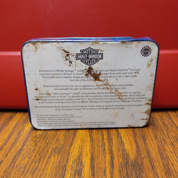 2 Sets Of Harley Davidson Playing Cards in a Metal Case. - Picture 4 of 4
